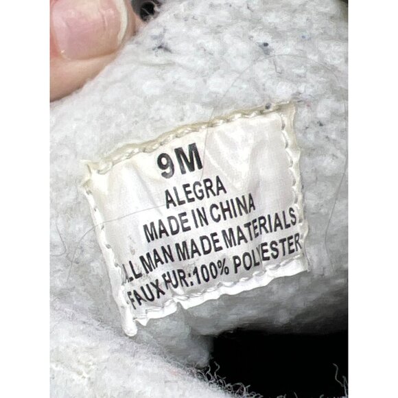 Khombu Black Quilted Lace-Up Winter Boots Size 9 Shearling Lining Side Zipper Cl - Picture 8 of 10